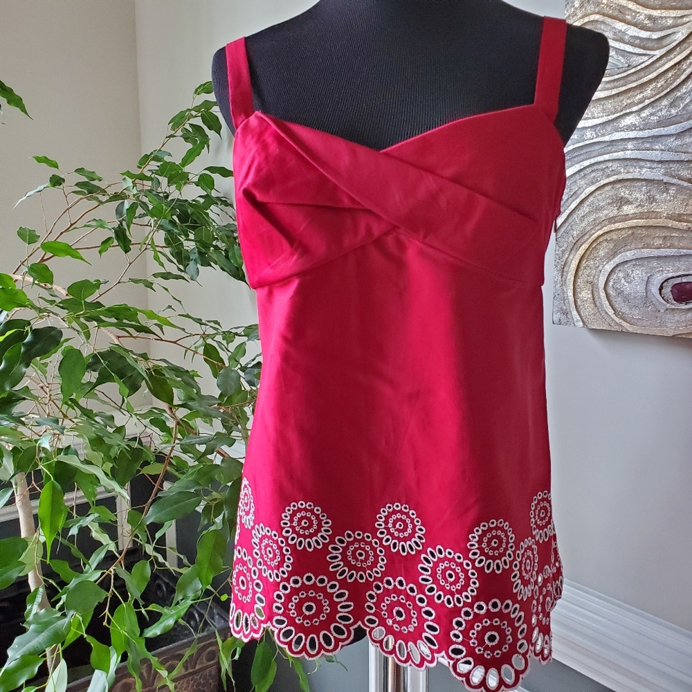 Ann Taylor Loft Red Top